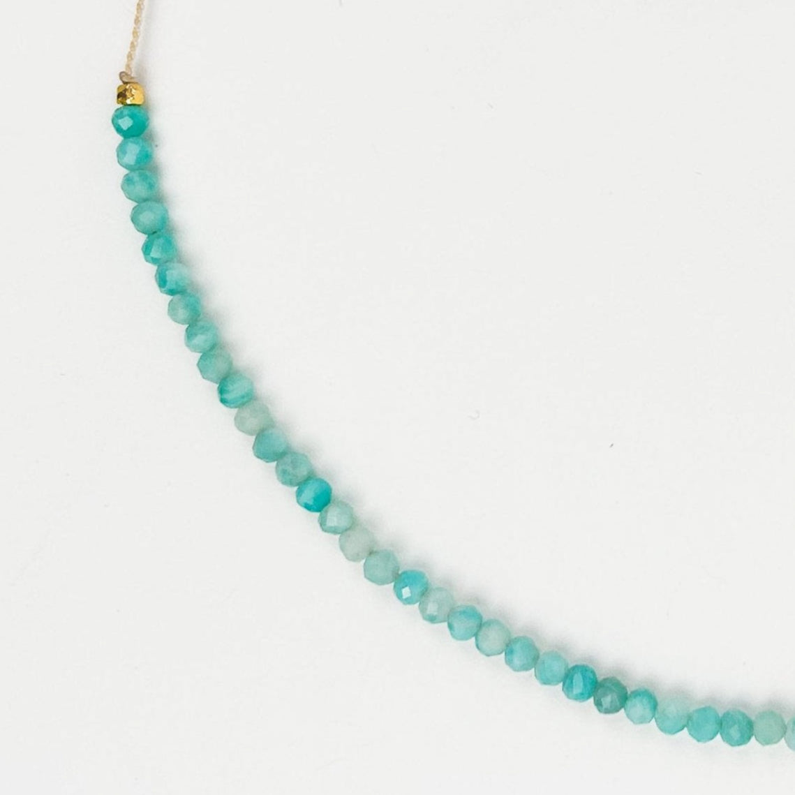 Amazonite Gem Bead Necklace